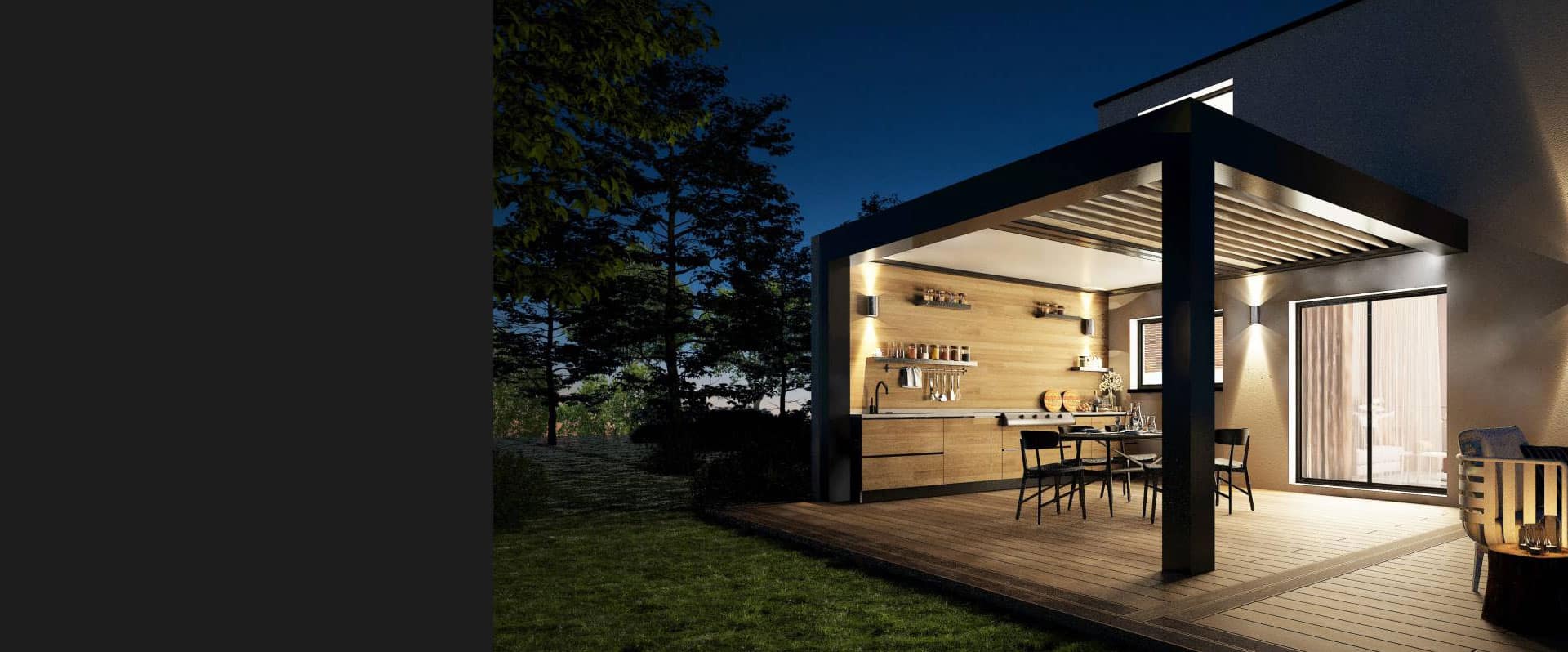 baniere-ombralux-pergola-nuit4