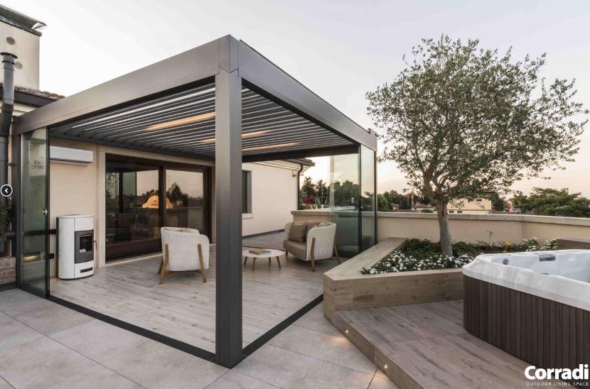Pergola bioclimatique Corradi Alba